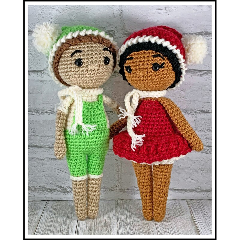 Handmade Crochet Winter Dolls